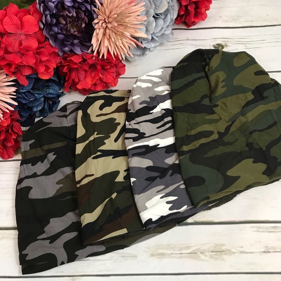 Soft Camouflage Fleece Lined Unisex Beanie - Picture 3 of 8
